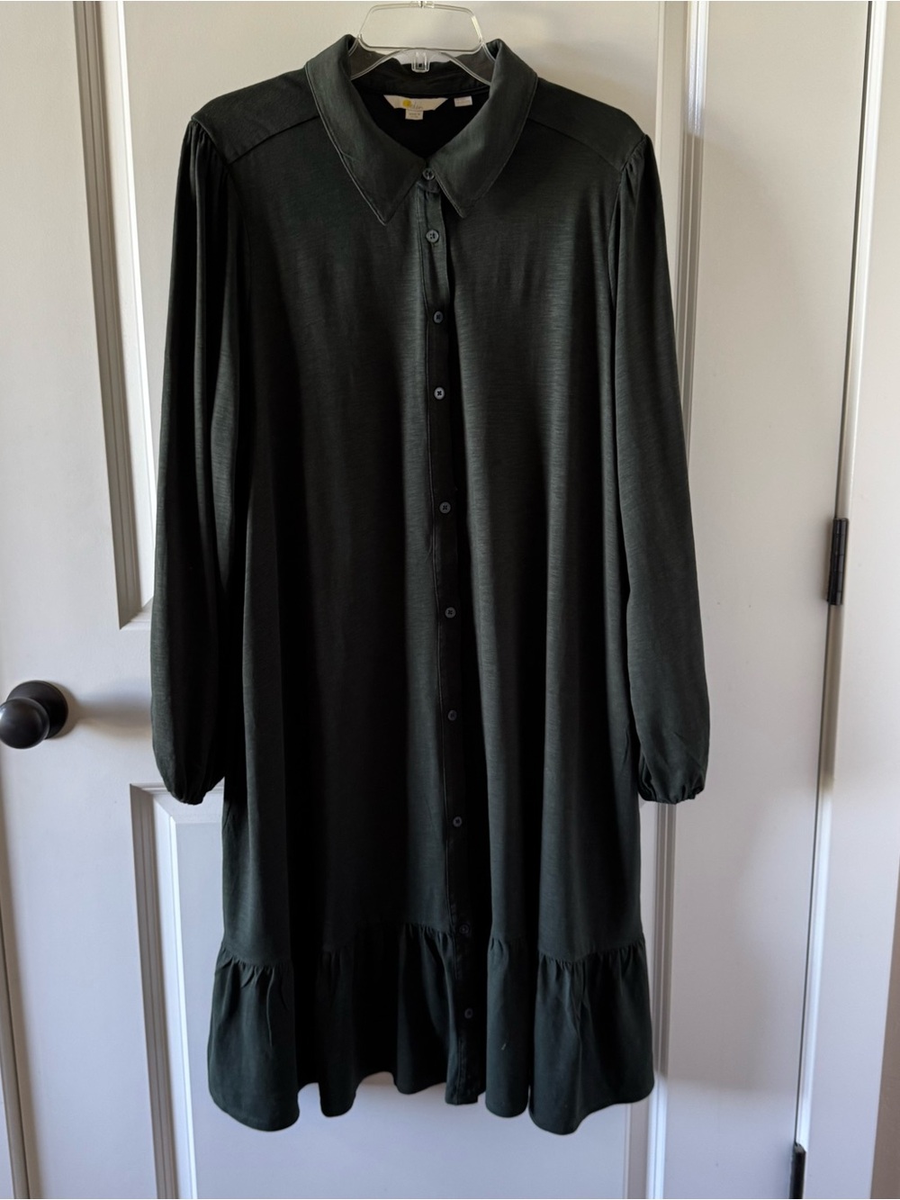 Boden knit shirt dress